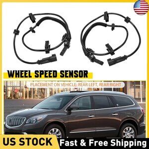2X Rear ABS Wheel Speed Sensor/Buick Enclave GMC Acadia Chevy Traverse #22739728